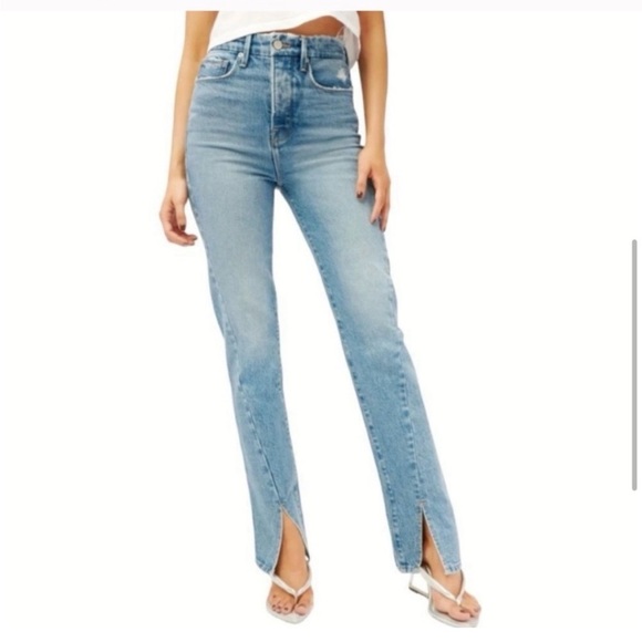 Good American Good Boy Twisted Slit Button Fly Jean - Picture 3 of 15